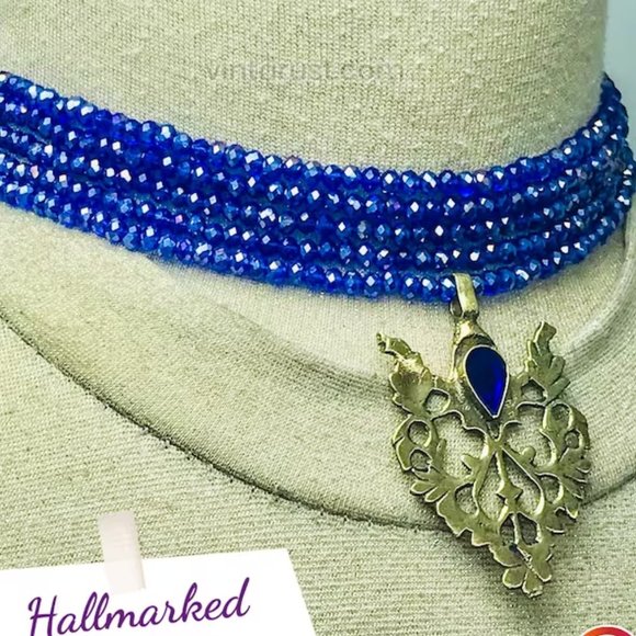 Valentine Special Sale, Beaded Jewelry Set, Beads With Brass Motif Jewelry Set, - Picture 2 of 7